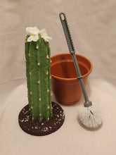 Load image into Gallery viewer, Potty Plants®️ cactus cover for toilet bowl scrub brush

