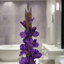 Load image into Gallery viewer, Toilet Plunger Cover Purple Iris Pink Gladiolus Flowers Disguise Your Bathroom Tools Garden Decor With POTTY PLANTS