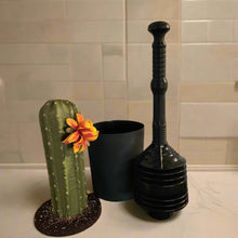 Load image into Gallery viewer, Bellows Toilet Plunger Cactus Cover Container Potty Plants Bathroom Decor