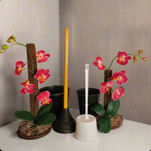 Load image into Gallery viewer, Toilet plunger and Scrub Brush Orchid Potty Plants Containers
