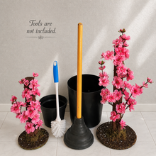 Load image into Gallery viewer, Japanese Cherry Blossom Trees Toilet Plunger & Brush Keepers