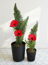 Load image into Gallery viewer, Red Poppy Potty Plants® – Decorative Toilet Plunger &amp; Brush Covers
