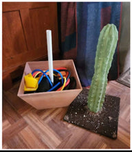 Load image into Gallery viewer, Hidden storage cactus container organize sewing knitting craft kit ammo box conceal carry and hide valuables
