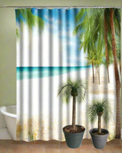 Load image into Gallery viewer, Palm Trees Toilet Plunger and Scrub Brush Covers Set Beach Theme Bathroom Accessories Island Decor for Cleaning Tools
