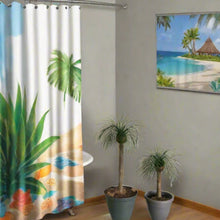 Load image into Gallery viewer, Palm Trees Toilet Plunger and Scrub Brush Covers Set Beach Theme Bathroom Accessories Island Decor for Cleaning Tools
