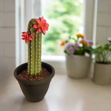 Load image into Gallery viewer, Toilet Brush Holder Cactus Blossom Container Caddy for Bowl Brush Southwest Decor Bathroom Succulent
