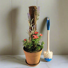 Load image into Gallery viewer, Flower Garden Bathroom Decor Toilet Brush Container Caddy Lavender Gardener POTTY PLANTS

