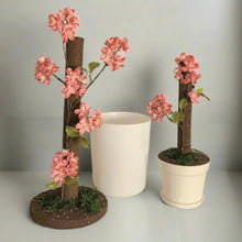 Load image into Gallery viewer, Potty Plants cherry blossoms, apple blossoms, peach blossoms decorative covers for toilet plunger and scrub brush
