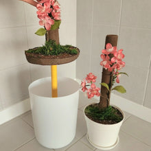 Load image into Gallery viewer, Potty Plants cherry blossoms, apple blossoms, peach blossoms decorative covers for toilet plunger and scrub brush
