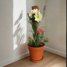 Load image into Gallery viewer, Toilet Brush With Flower Garden Bathroom Decor Container Caddy Lavender Daisy Gardener POTTY PLANTS
