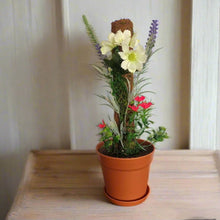 Load image into Gallery viewer, Toilet Brush With Flower Garden Bathroom Decor Container Caddy Lavender Daisy Gardener POTTY PLANTS
