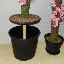 Load image into Gallery viewer, Toilet Plunger and Scrub Brush Containers Japanese Cherry Blossom or Apple Blossom, Bathroom Decor
