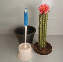 Load image into Gallery viewer, Toilet Brush Holder Cactus Blossom Container Caddy for Bowl Brush Southwest Decor Bathroom Succulent
