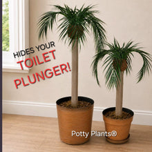 Load image into Gallery viewer, Palm Tree Toilet Plunger Cover &amp; Toilet Brush Cover | Beach &amp; Tropical Bathroom Décor | Potty Plants®
