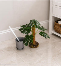 Load image into Gallery viewer, Monstera Potty Plants® – Hidden Toilet Brush Holder &amp; Bathroom Plant Decor
