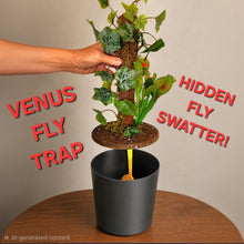 Load image into Gallery viewer, Venus Flytrap Flyswatter Holder Carnivorous Plant Décor
