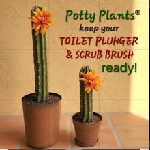 Load image into Gallery viewer, Toilet plunger and bowl scrub brush containers Southwest Bathroom Decor Cactus Saguaro
