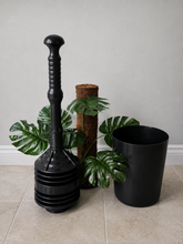 Load image into Gallery viewer, Monstera Plant, Hidden Bellows Toilet Plunger Holder, Bathroom Decor, Bathroom Organizer
