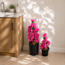 Load image into Gallery viewer, Toilet plunger and scrub brush keepers bougainvillea potty plants bathroom decor
