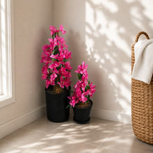 Load image into Gallery viewer, Toilet plunger and scrub brush keepers bougainvillea potty plants bathroom decor
