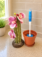 Load image into Gallery viewer, Bottle Brush with Holder – Orcactid™ Orchid Cactus – Water Bottle &amp; Baby Bottle Brush – Unique Kitchen Decor
