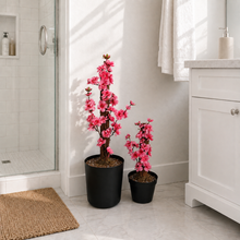 Load image into Gallery viewer, Japanese Cherry Blossom Trees Toilet Plunger &amp; Brush Keepers
