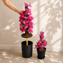 Load image into Gallery viewer, Toilet plunger and scrub brush keepers bougainvillea potty plants bathroom decor
